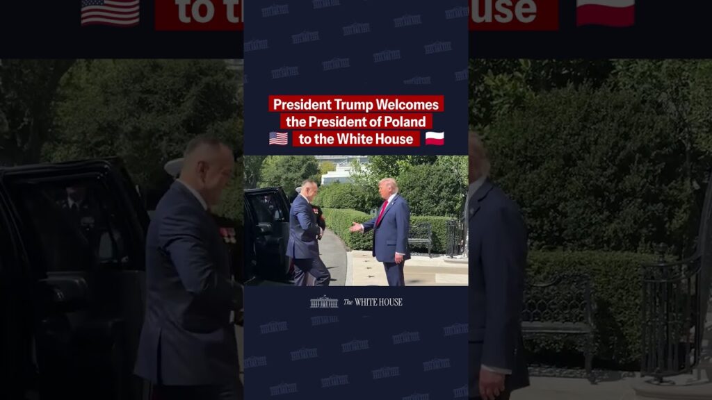 President Trump welcomes Polish President Karol Nawrocki to the White House. 🇺🇸🇵🇱