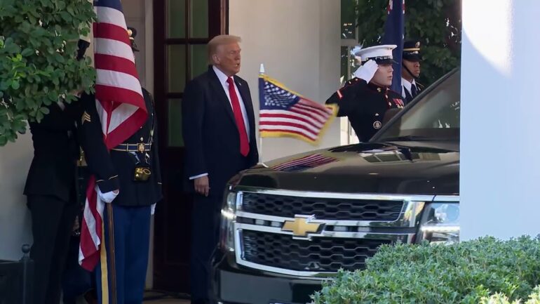 President Trump Greets the Prime Minister of the Commonwealth of Australia