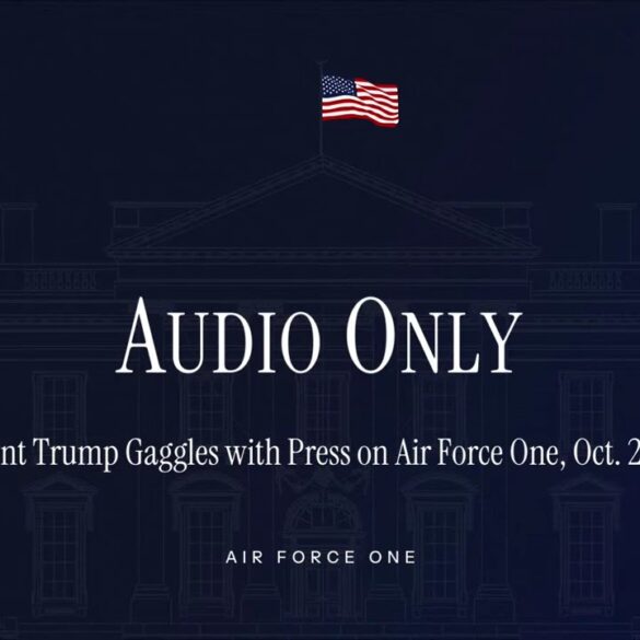 President Trump Gaggles with Press on Air Force One, Oct. 24, 2025