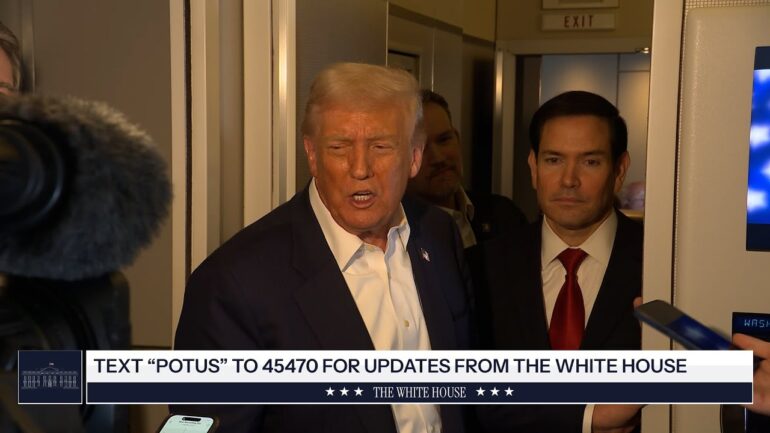 President Trump Gaggles with Press on Air Force One, Oct 27, 2025