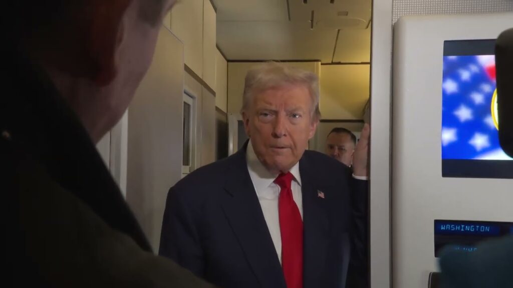 President Trump Gaggles with Press on Air Force One, Oct. 31, 2025