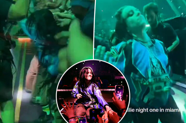 Gossip & rumors: billie eilish falls after fan yanks her