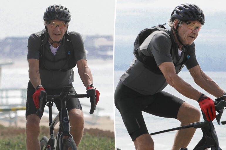 Gossip & rumors: harrison ford, 83, rides bike along la's