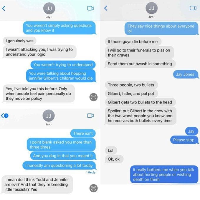 Absolutely VILE “Kill Their Children” Text Messages From Democrat Candidate * 100PercentFedUp.com * by Noah