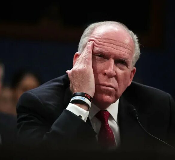 WASHINGTON, DC - MAY 23: Former Director of the U.S. Central Intelligence Agency (CIA) John Brennan testifies before the House Permanent Select Committee on Intelligence on Capitol Hill, May 23, 2017 in Washington, DC. Brennan is discussing the extent of Russia's meddling in the 2016 U.S. presidential election and possible ties to the campaign of President Donald Trump. (Photo by Alex Wong/Getty Images)