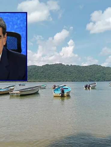 Boats are pictured on the shore of La Cueva Bay, north coast of Trinidad and Tobago, on October 16, 2025. Police in Trinidad and Tobago told AFP on October 16, 2025, they are investigating whether two citizens were among six people killed in a US strike on a boat allegedly transporting drugs from Venezuela after reports by residents of Las Cuevas village. (Photo by AFP) (Photo by STRINGER/AFP via Getty Images) / Venezuela's President Nicolas Maduro speaks during a press conference with international media at Hotel Eurobuilding in Caracas on September 15, 2025. (Photo by Federico PARRA / AFP) (Photo by FEDERICO PARRA/AFP via Getty Images)