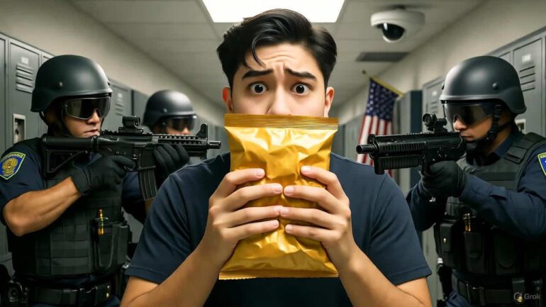 Politics: ai mistakes bag of chips for gun, cops draw