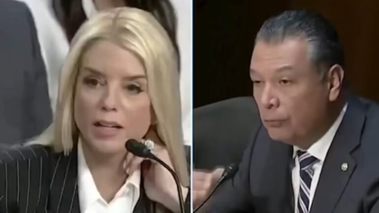 Bondi & Radical Dem senator get into HEATED shouting match, Forcing the Chairman to Intervene!