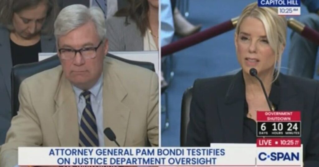 Politics: bondi humiliates senator trying to smear trump with half naked