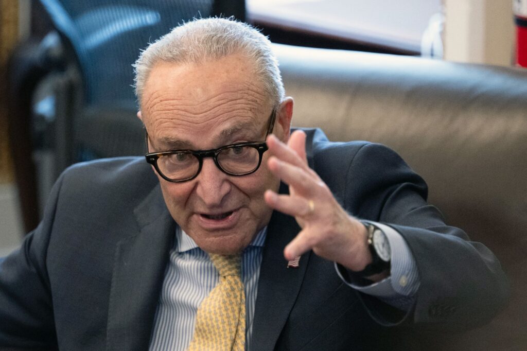 Politics: chuck schumer & dems should stop prioritizing politics and