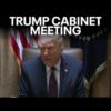 FULL: President Trump URGENT Cabinet Meeting from the White House
