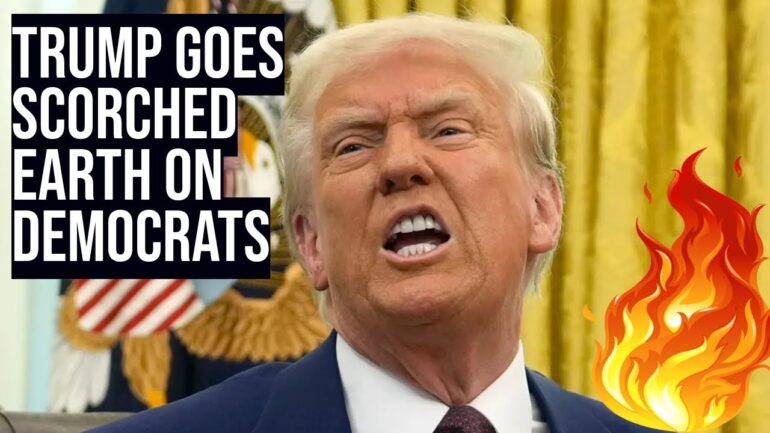 KAMIKAZE ATTACK: Trump goes SCORCHED EARTH on Democrats Ahead of Latest Vote to Open GOV!