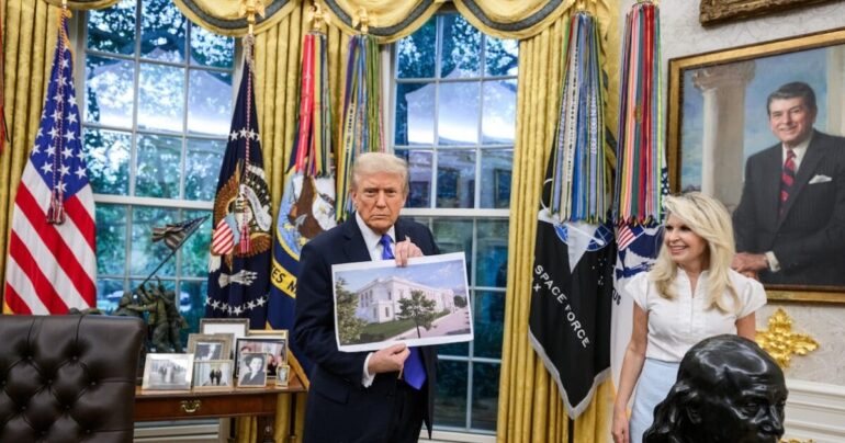 Politics: new trump white house ballroom may have a very