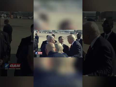 Politics: president trump has landed in israel, greeting prime minister