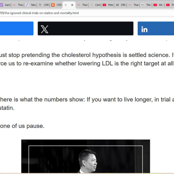 Politics: the ignored clinical trials on statins & mortality suggest