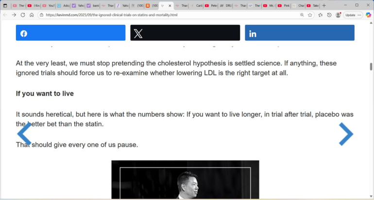 Politics: the ignored clinical trials on statins & mortality suggest
