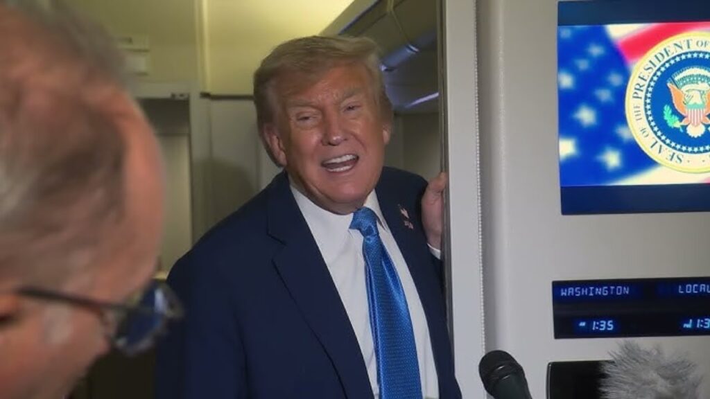 Trump Makes UNEXPECTED Announcement at Press Conference Aboard AF1!