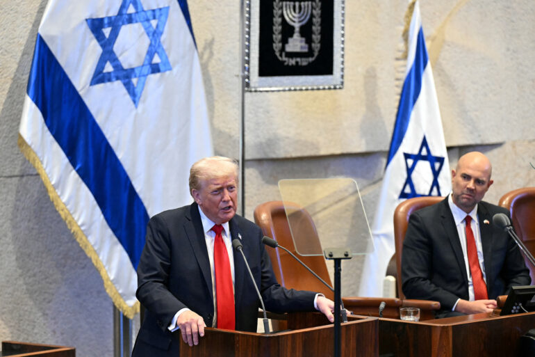 Politics: trump's knesset 'pep talk' a ringing endorsement of israel