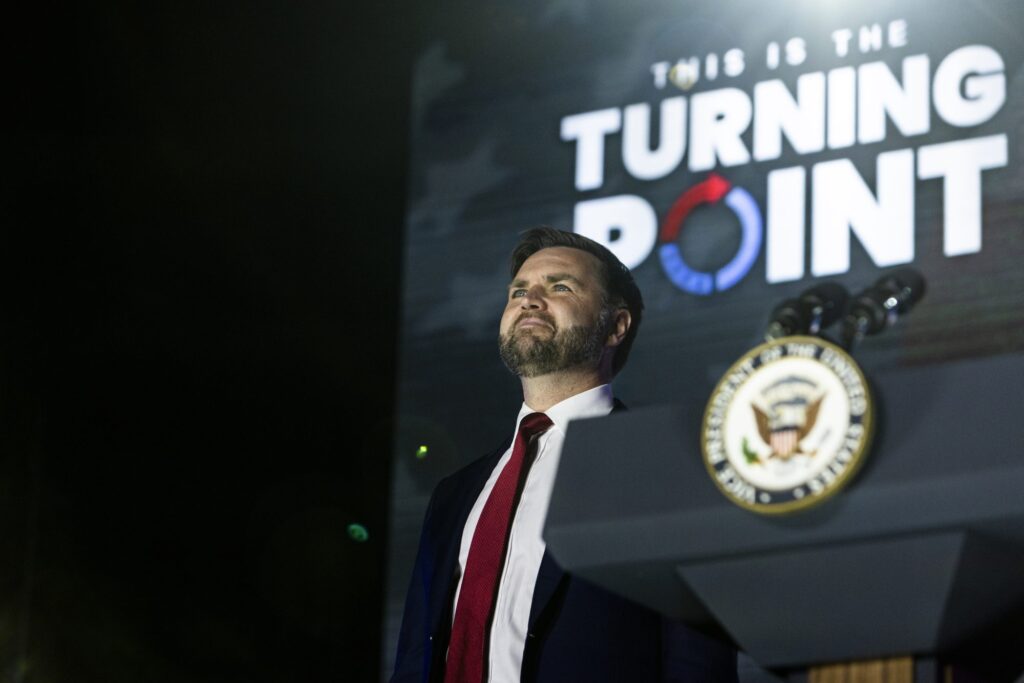 Politics: turning point usa's extraordinary crowd with jd vance shows
