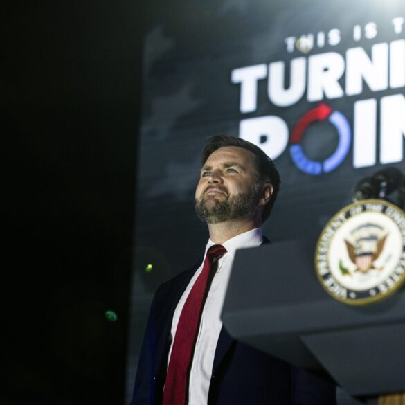 Politics: turning point usa's extraordinary crowd with jd vance shows