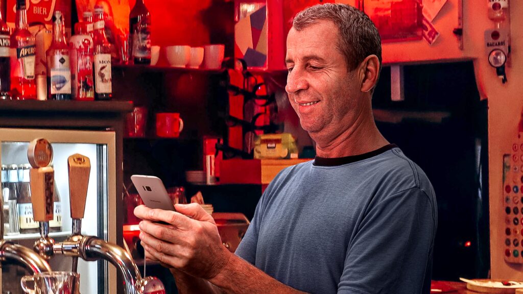 Satire news: central european guy at other end of bar