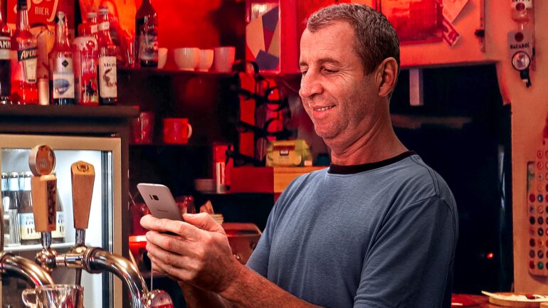 Satire news: central european guy at other end of bar
