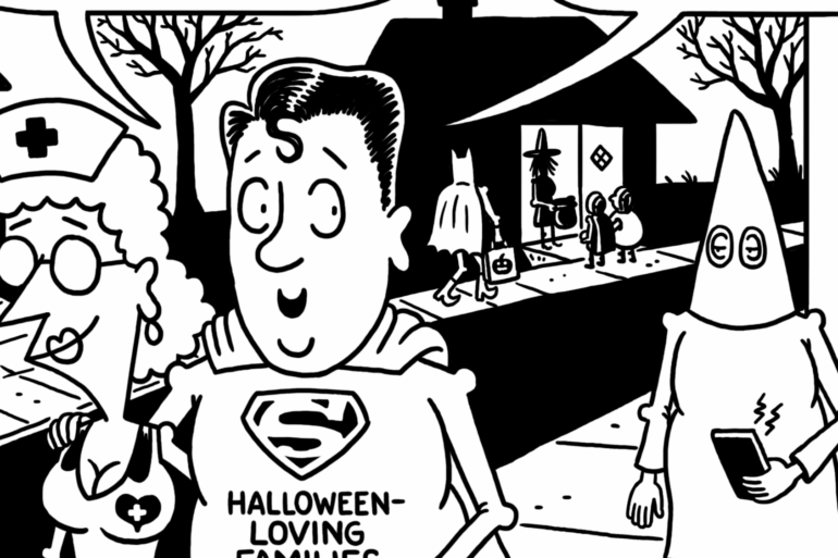 Satire news: scary outfit