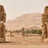 Colossi of Memnon (statues of Pharaoh Amenhotep III), Luxor, Egypt.