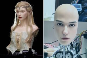 Science & tech: creepy robot with eerily realistic head leaves