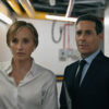 James Callis and Kristen Scott Thomas stand in a hallway in Slow Horses season 5 episode 5