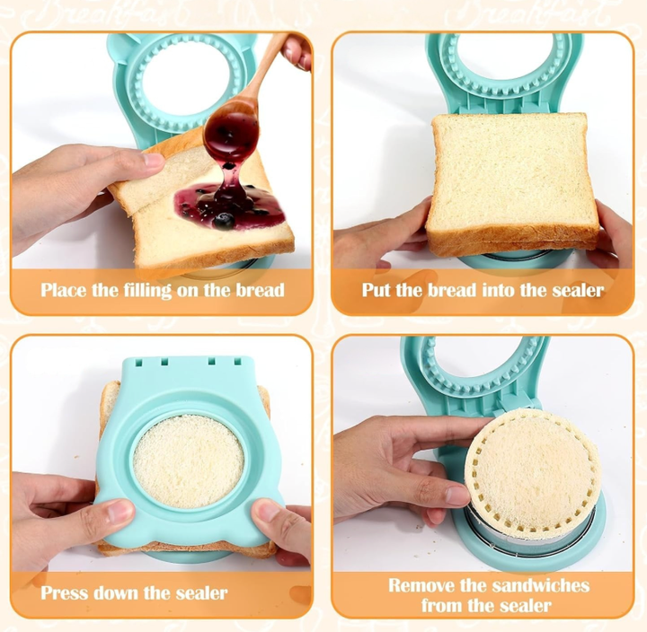 Make your own crustless sandwiches at home.