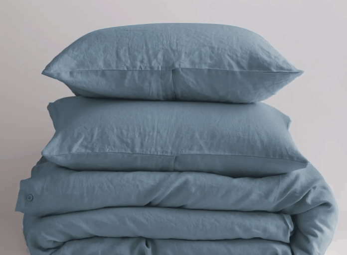 Travel & lifestyle: the quince linen duvet cover is year round