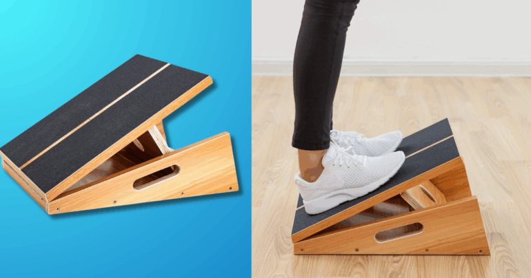 Travel & lifestyle: this calf stretcher slant board can help
