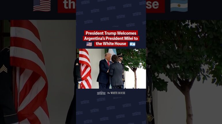 President Donald J. Trump Welcomes Argentine President Javier Milei to the White House. 🇺🇸🇦🇷