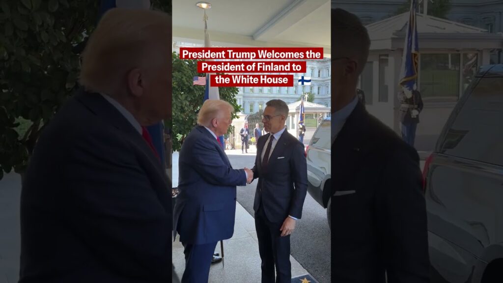 President Donald J. Trump Welcomes Finnish President Alexander Stubb to the White House. 🇺🇸🇫🇮