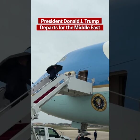 President Donald J. Trump departs for his historic trip to Israel & Egypt. 🇺🇸