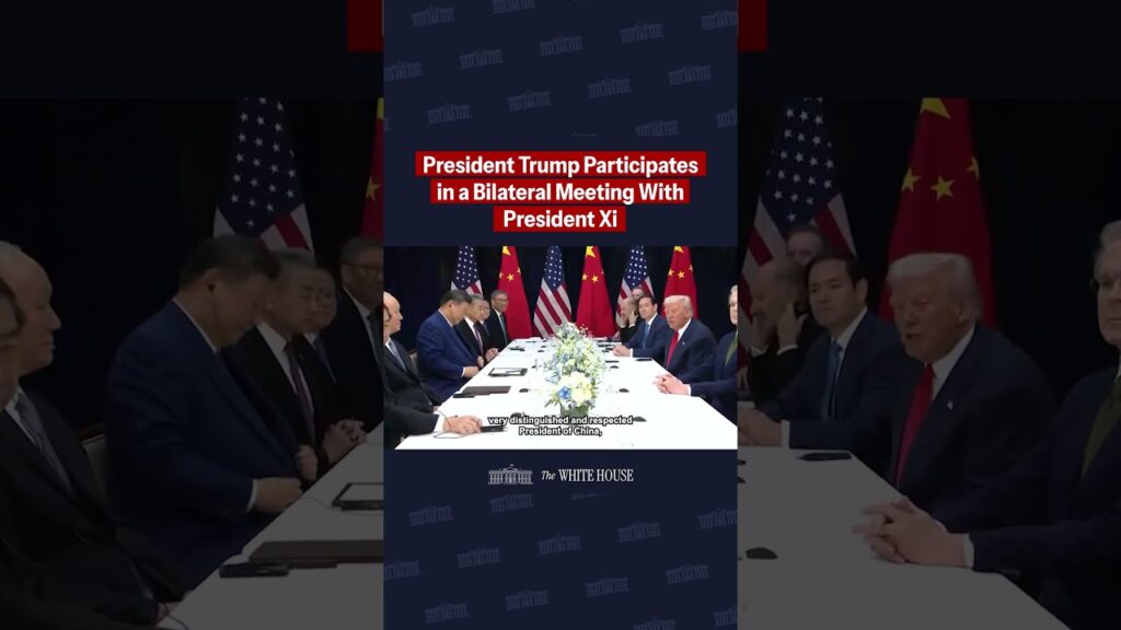 President Donald J. Trump meets with Chinese President Xi Jinping in South Korea.