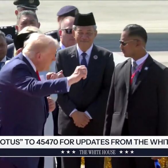President Trump Arrives in Kuala Lumpur, Malaysia