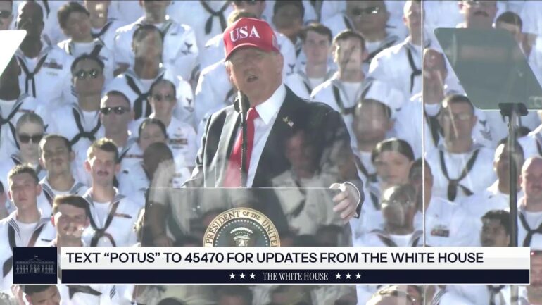 President Trump Delivers Remarks at Navy 250 Celebration