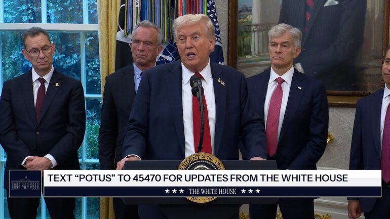 President Trump Delivers an Announcement, Sep. 30, 2025