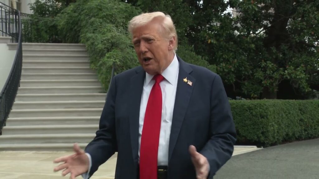 President Trump Gaggles with Press Before Departing the White House, Sep. 30, 2025