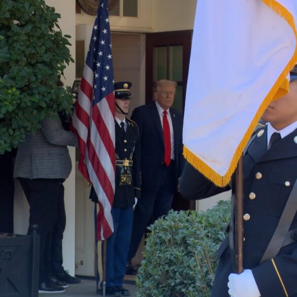 President Trump Greets the President of the Republic of Finland