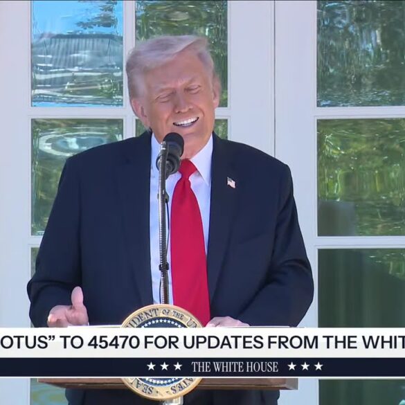 President Trump Hosts a Rose Garden Club Lunch