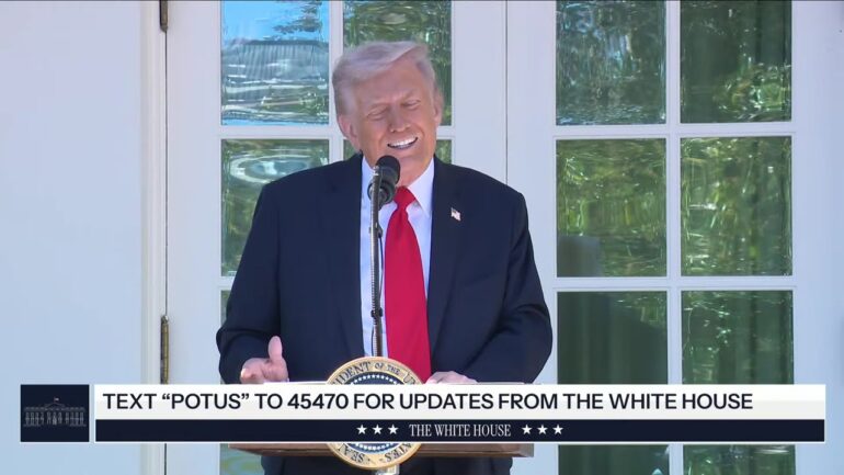 President Trump Hosts a Rose Garden Club Lunch