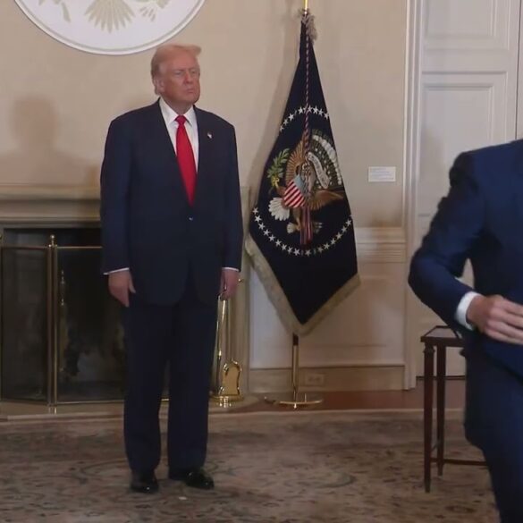 President Trump Participates in a Deal Signing