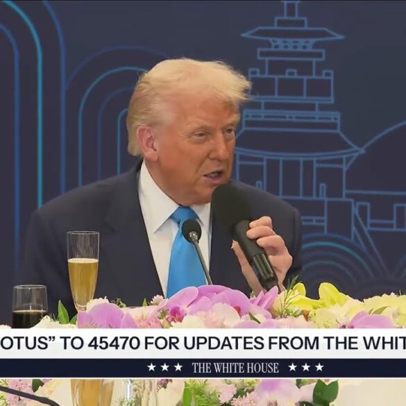 President Trump Participates in a Dinner Hosted by the President of the Republic of Korea