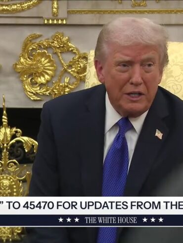 President Trump Participates in a Meeting with the Secretary General of NATO