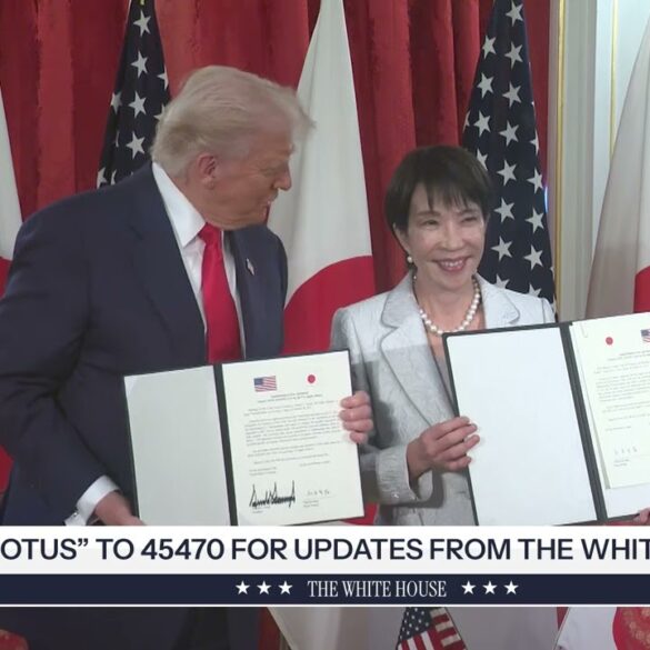 President Trump Participates in a Signing Ceremony with the Prime Minister of Japan