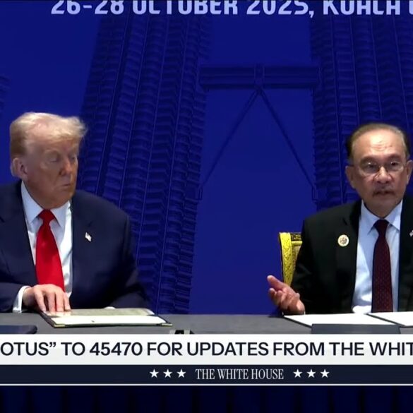 President Trump Participates in a Trade Deal Signing with the Prime Minister of Malaysia