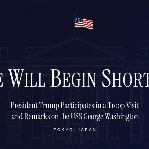 President Trump Participates in a Troop Visit and Remarks on the USS George Washington